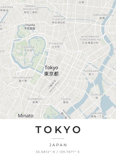 東京の地図、雰囲気「やわらかな昼」