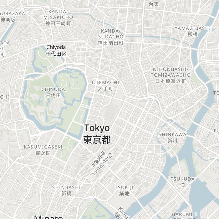 東京の地図、雰囲気「やわらかな昼」